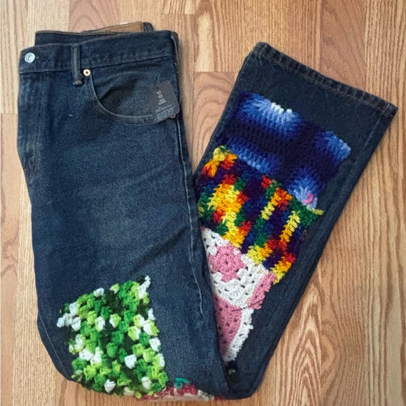 Urban Renewal Denim - Urban Renewal Levi Strauss & Co. 517 Colorful Patchwork Women Jeans size 32/32